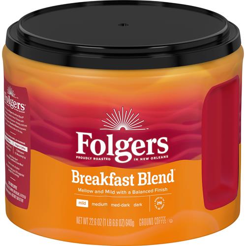 Folgers Breakfast Blend — Ground Coffee, 22.6 oz