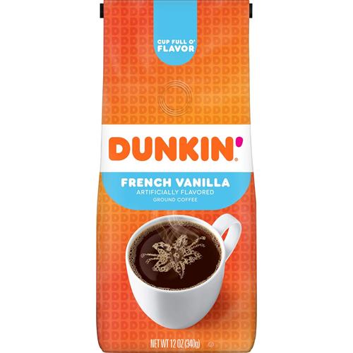 Dunkin’ French Vanilla — Ground Coffee, 12 oz