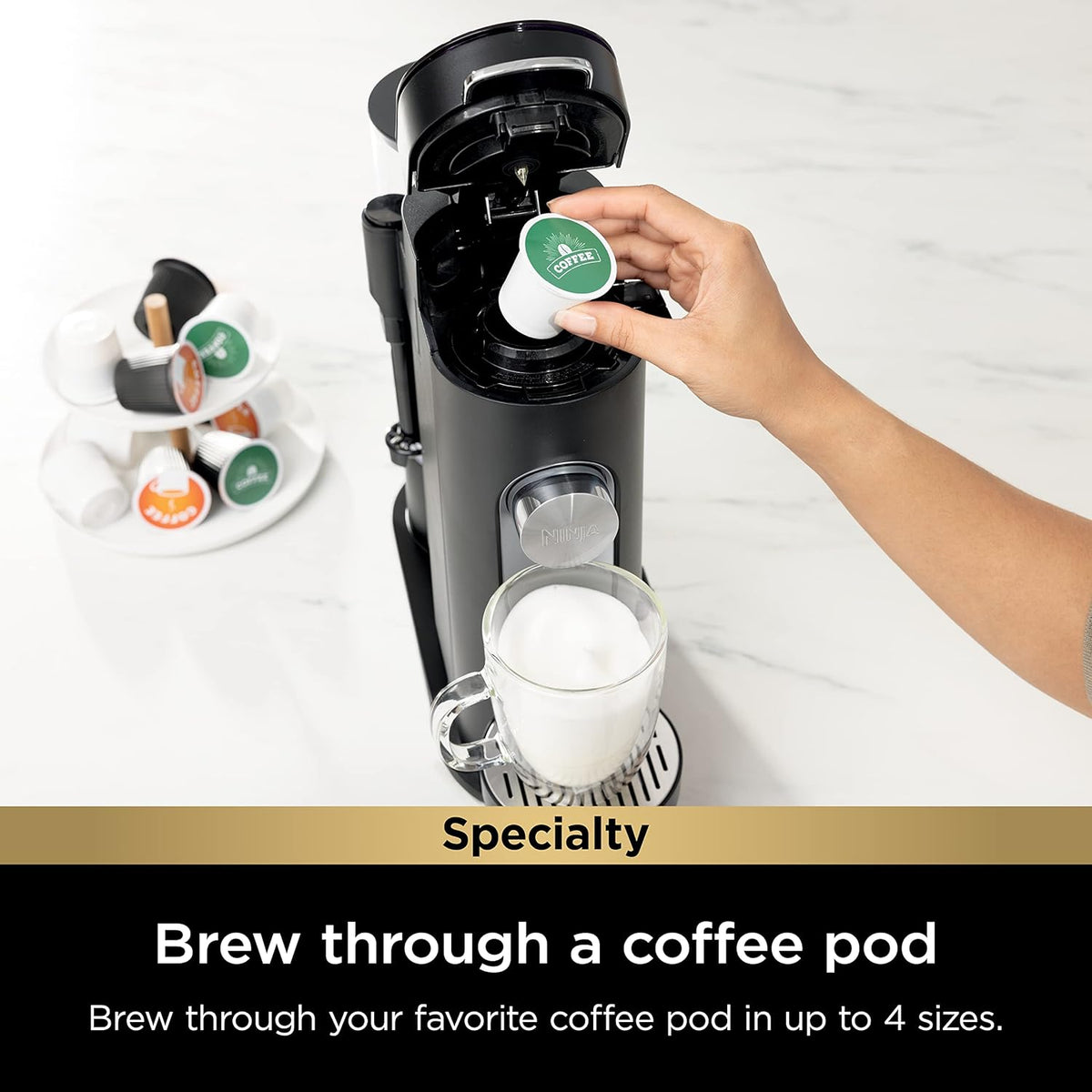 Ninja Single-Serve Pods & Grounds Coffee Maker — Standard & XL