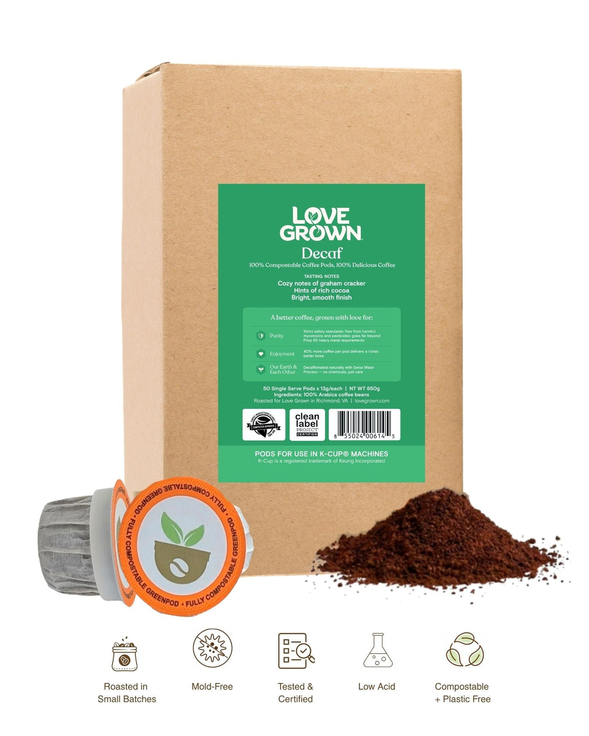 Compostable Coffee Pods — 15 or 50 Count