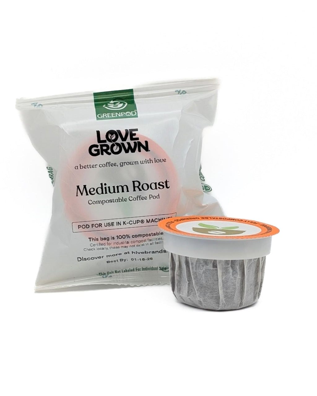 Compostable Coffee Pods — 15 or 50 Count