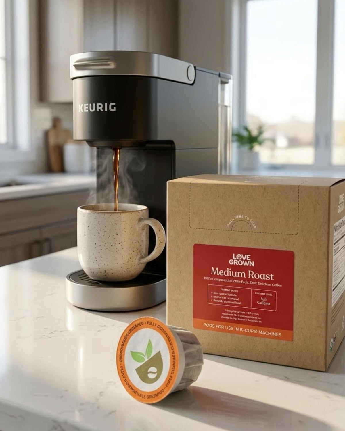 Compostable Coffee Pods — 15 or 50 Count