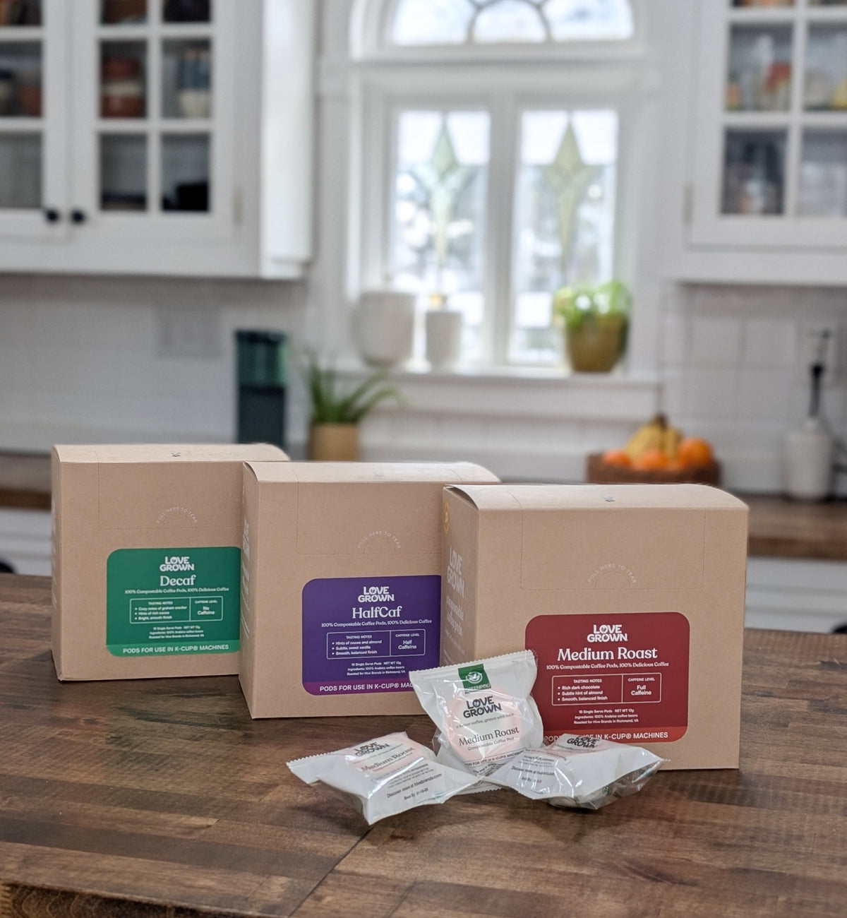 Compostable Coffee Pods — 15 or 50 Count